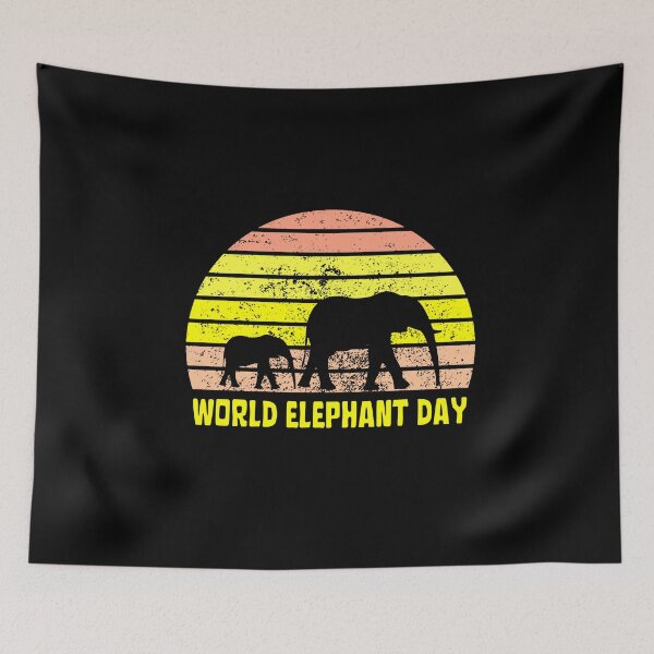 Item preview, World Elephant Day designed and sold by My-Queens-Store.