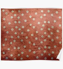 Grunge Polka Dots Poster