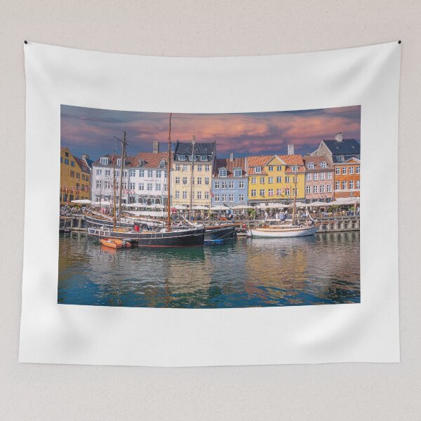 Item preview, Colorful homes at Nyhavn designed and sold by Pravine Chester.