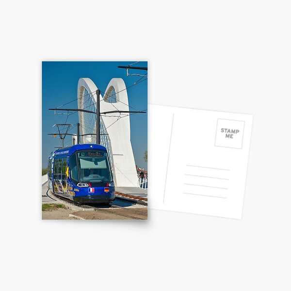Tramway sur le pont beatus-rhenanus Carte postale