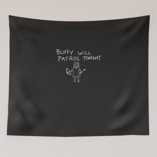Item preview, Buffy will patrol tonight on black designed and sold by hobocks.