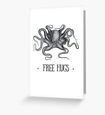 Cthulhu Gives Free Hugs Greeting Card