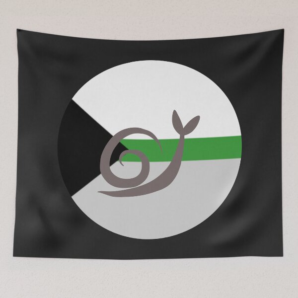 Item preview, Demiromantic Minimalist Pride Snail Logo designed and sold by PrideSnails.