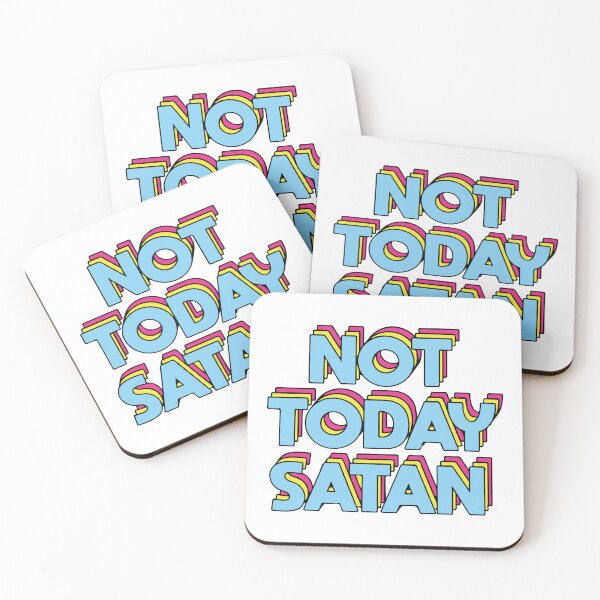 Item preview, Not today satan designed and sold by ZaraPrint.