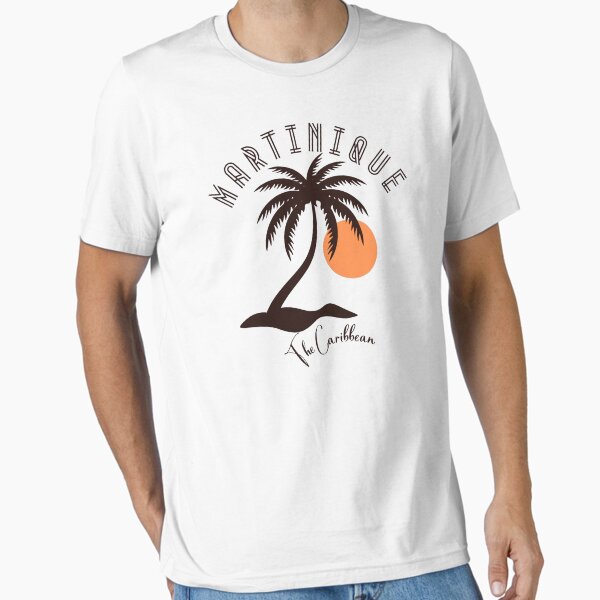 Aperçu de l'œuvre Art Déco Martinique Les Caraïbes - Marron - Rétro Plage / Vacances / Croisière créée et vendue par TimelessLocales.