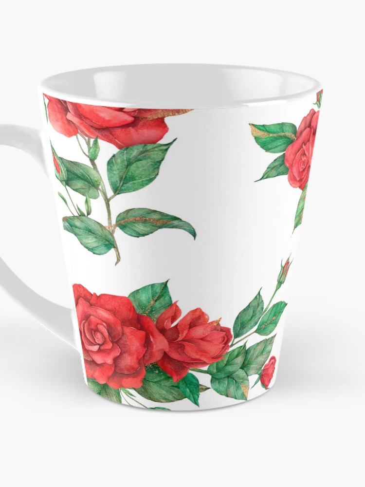 Thumbnail 3 of 4, Coffee Mug, RED ROSES designed and sold by KatisDesign.