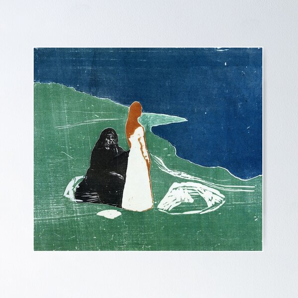 Item preview, Two women at the beach, Edvard Munch designed and sold by Vintage Wall Art.