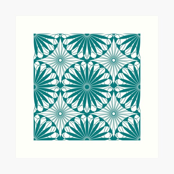 Aperçu de l'œuvre Tuile Espagnole - Moonflower créée et vendue par MerryMakewell.
