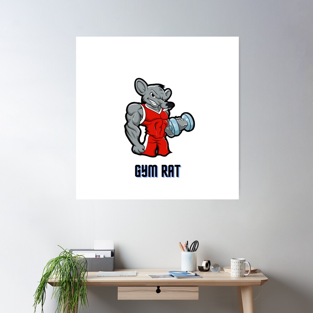 Gym Rat Wall Art, Canvas Prints, Framed Prints, Wall Peels