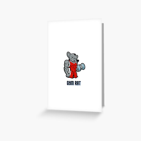 Certified Gym Rat Greeting Cards | LookHUMAN