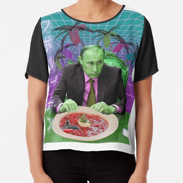 Vaporwave Poutine Top mousseline