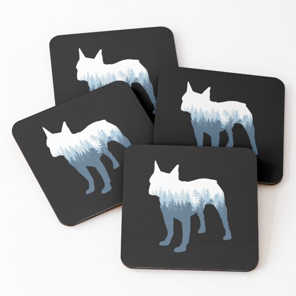 Item preview, Boston Terrier Bostie Dog Silhouette Mountain Nature  designed and sold by thepawster.
