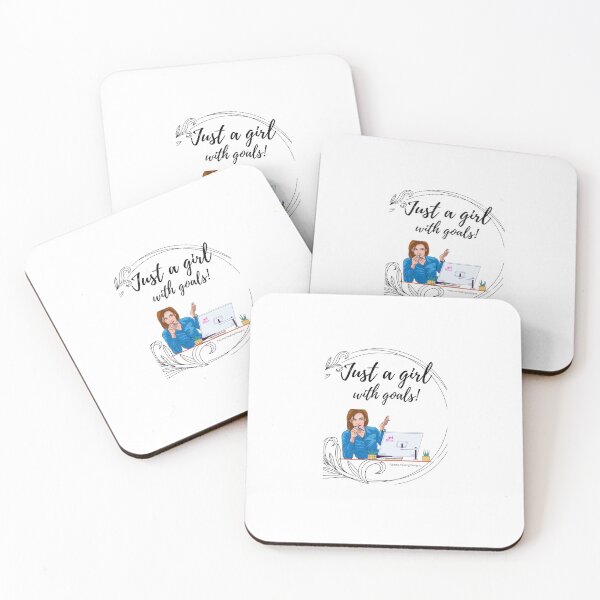 Item preview, Just a girl with goals slogan designed and sold by PalomaHealing24.