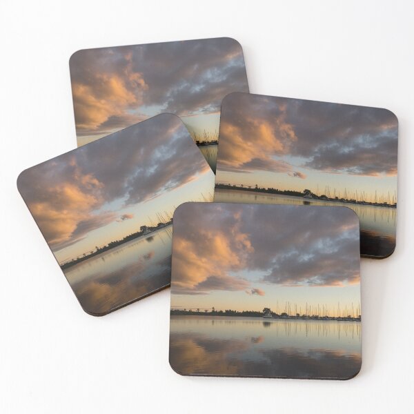 Item preview, Boats and Clouds Summer Sunset designed and sold by Georgia Mizuleva.