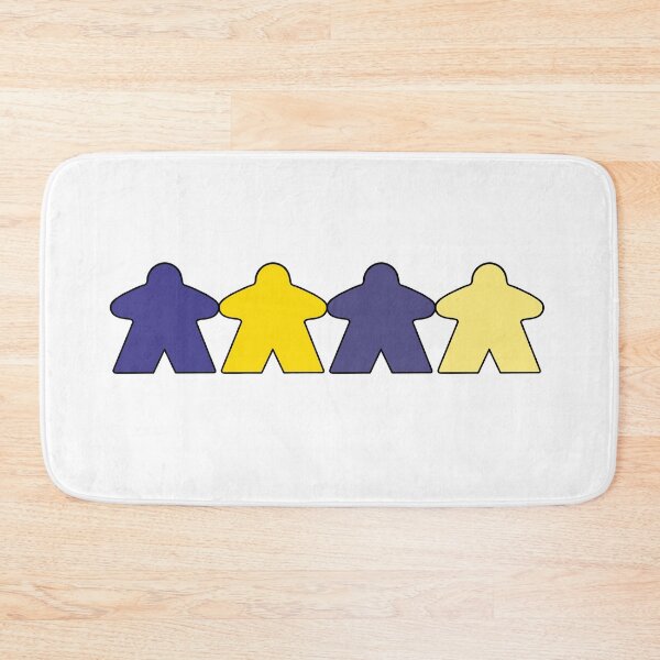 Item preview, Purple and yellow meeples designed and sold by Leah Haas.