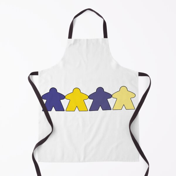 Item preview, Purple and yellow meeples designed and sold by Leah Haas.