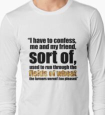 Theresa May's wheat field confession Long Sleeve T-Shirt
