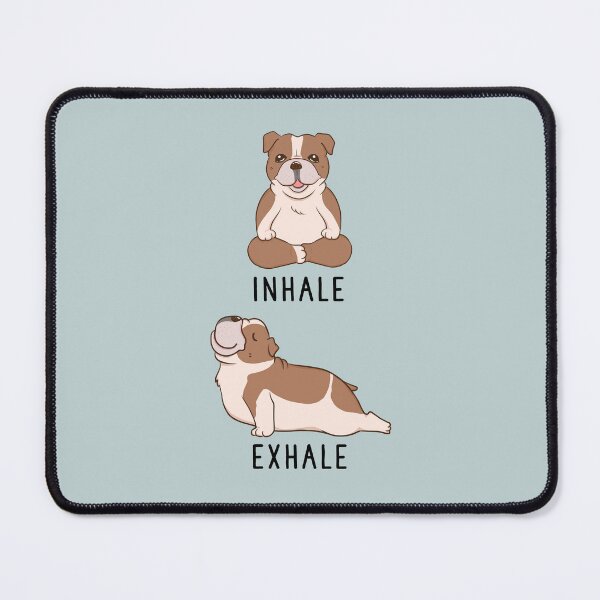 Item preview, Inhale Exhale English Bulldog Yoga designed and sold by thepawster.