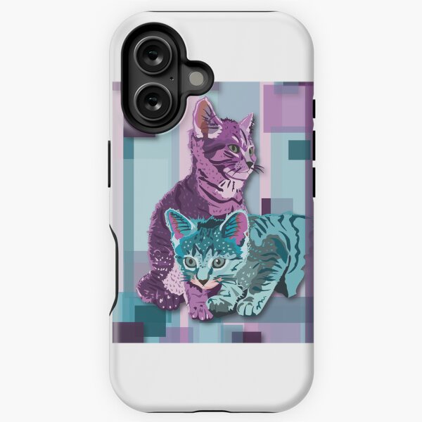 Colorful Kittens brothers iPhone Tough Case