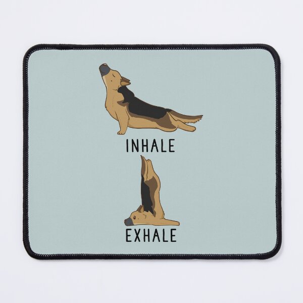 Item preview, Inhale Exhale German Shepherd Yoga designed and sold by thepawster.
