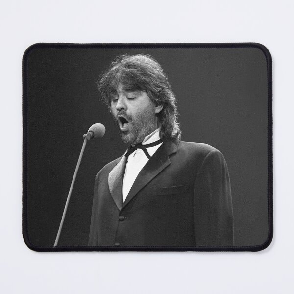 Item preview, Andrea Bocelli - BW Photograph designed and sold by ConcertImages.