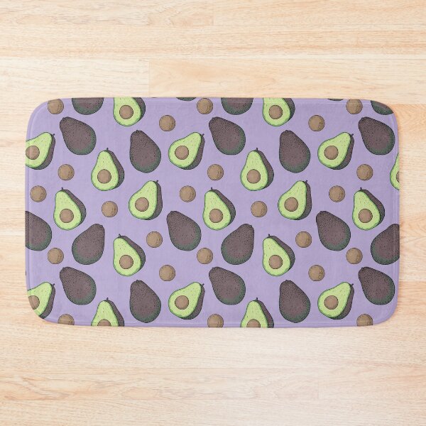 Item preview, Pattern with cut avocados on lilac background.  designed and sold by hmorena.