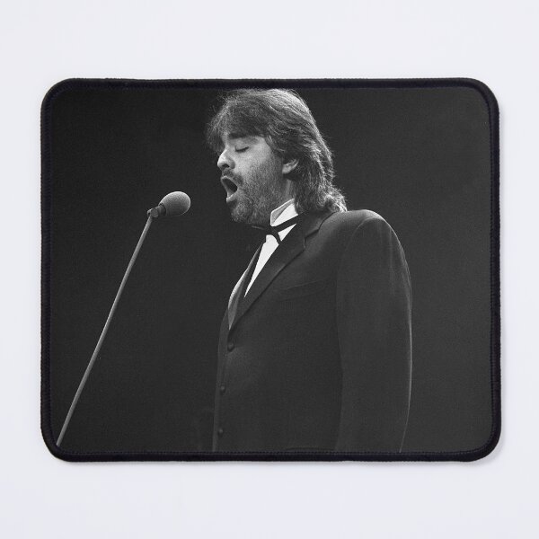 Item preview, Andrea Bocelli - BW Photograph designed and sold by ConcertImages.
