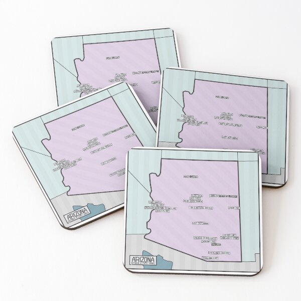 Item preview, Arizona National and State Parks Map designed and sold by FinlayMcNevin.