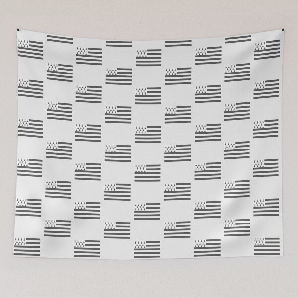 Item preview, Flag of Brittany Drapeau Breton Gwenn-ha-du Ermine black and White HD HIGH QUALITY ONLINE STORE-Limited Edition | Gift Perfect designed and sold by stacyjanes.