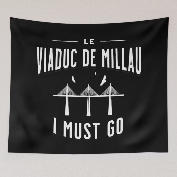 Item preview, Famous French Bridge Viaduc de Millau France designed and sold by GraphismNinja.