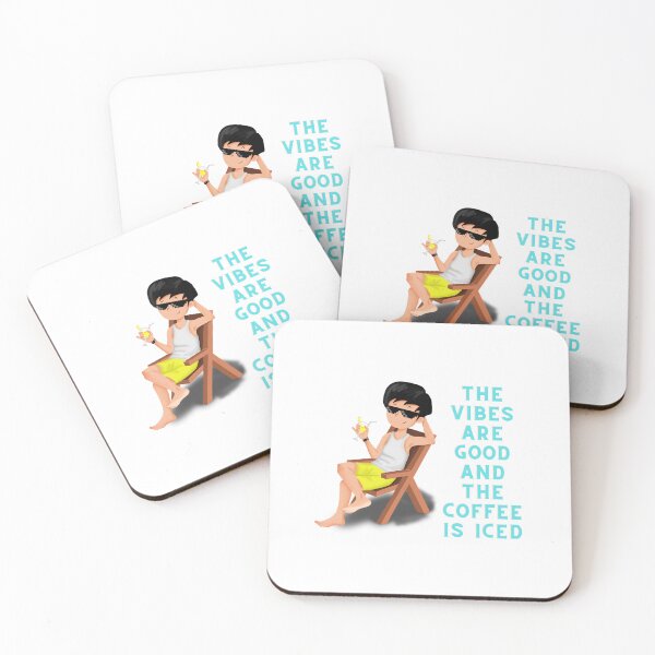 Item preview, the vibes are good and the coffee is iced designed and sold by Zakaria-4.