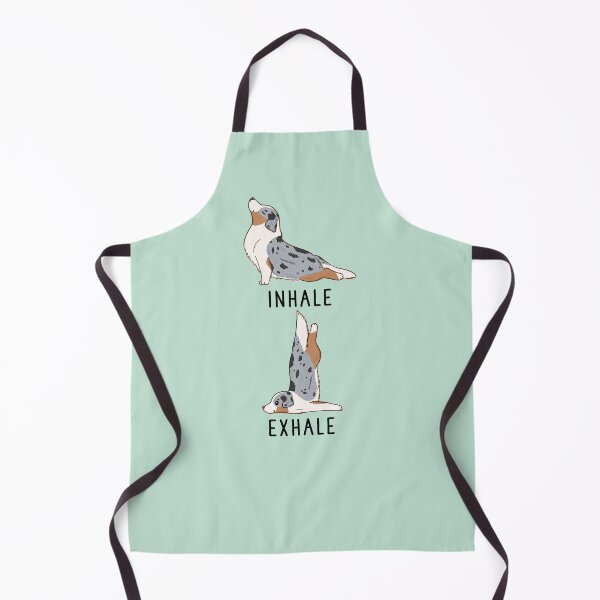 Item preview, Inhale Exhale Australian Shepherd Yoga designed and sold by thepawster.