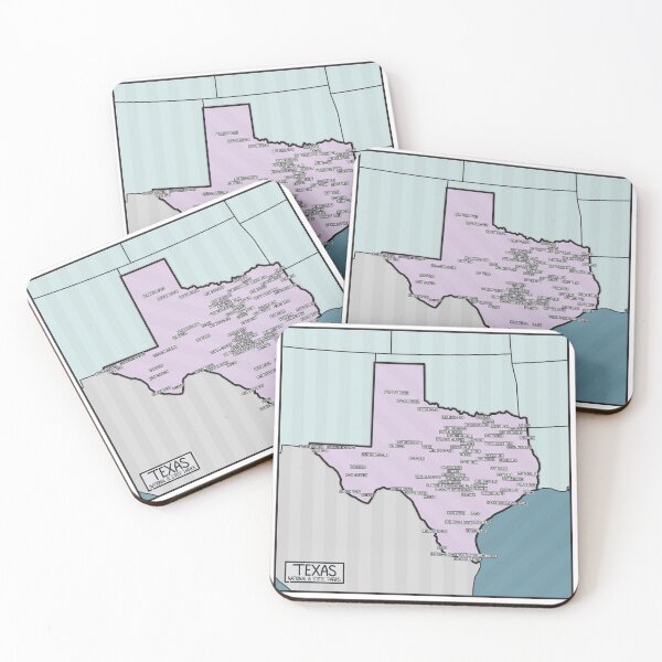Item preview, Texas National and State Parks Map designed and sold by FinlayMcNevin.
