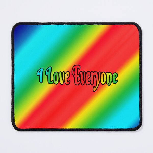 Item preview, I Love Everyone, Rainbow Text and Background, Pride designed and sold by HBBArtShop.