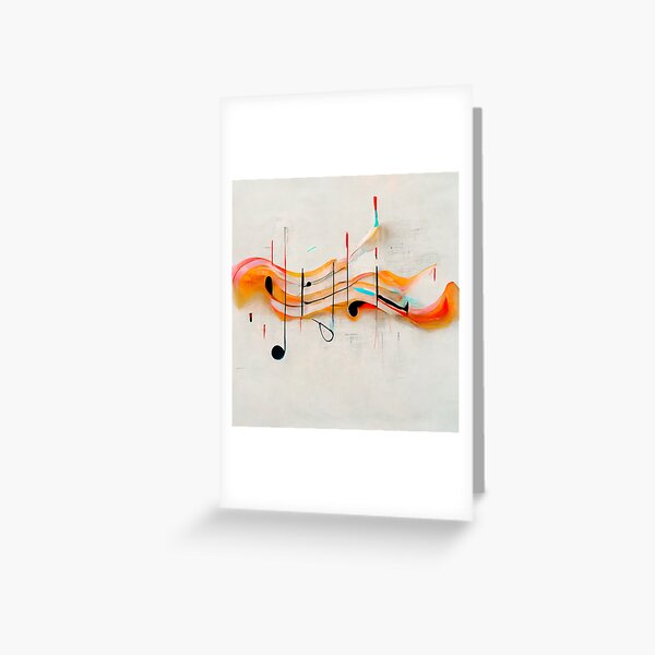 Abstract Music Notes Instruments Melody Harmony Rhythm Sound Musical  Composition Contemporary Movement Flow Digital Art Canvas Wall Art Colorful  Painting Poster for Sale by Missiieey