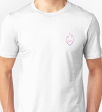 Flaming Heart Unisex T-Shirt