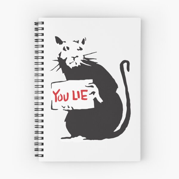 Item preview, Banksy Quote Rat holding sign with YOU LIE written Graffiti Street art with Banksy signature tag HD HIGH QUALITY ONLINE STORE- Limited Edition | Perfect Gift designed and sold by stacyjanes.
