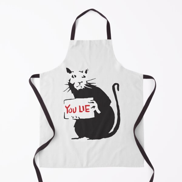 Item preview, Banksy Quote Rat holding sign with YOU LIE written Graffiti Street art with Banksy signature tag HD HIGH QUALITY ONLINE STORE- Limited Edition | Perfect Gift designed and sold by stacyjanes.