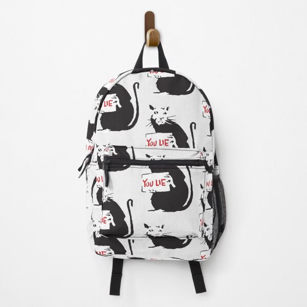 Item preview, Banksy Quote Rat holding sign with YOU LIE written Graffiti Street art with Banksy signature tag HD HIGH QUALITY ONLINE STORE- Limited Edition | Perfect Gift designed and sold by stacyjanes.