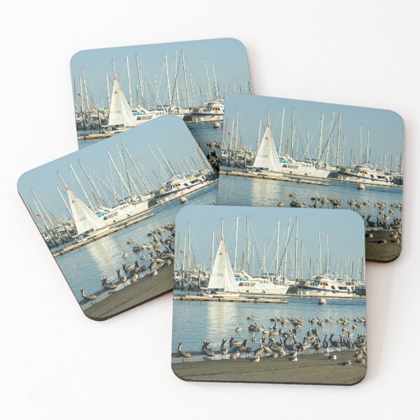 Item preview, Santa Barbara California Crowded Marina designed and sold by Georgia Mizuleva.
