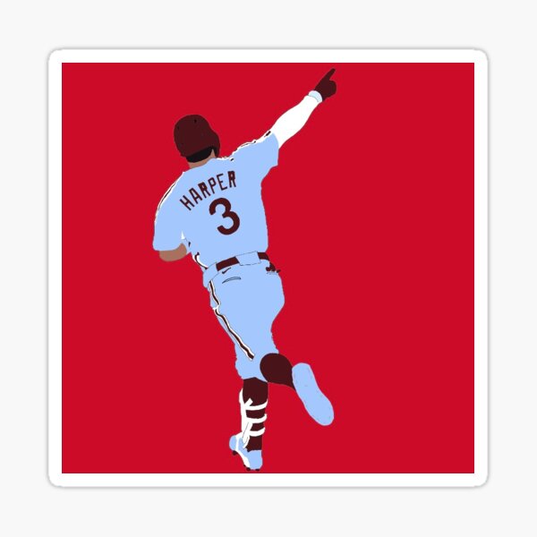 Bryce Harper Punching Hunter Strickland Sticker Magnet for Sale