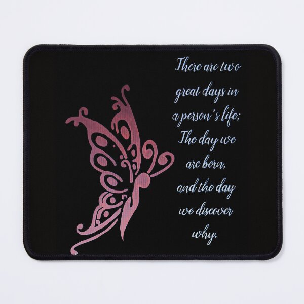 Item preview, Two great days Inspirational quote black with red butterfly designed and sold by Melissa Renee.