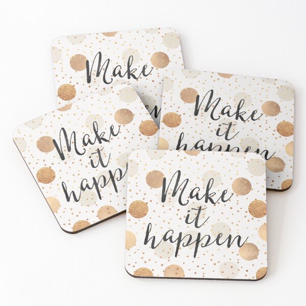 Item preview, Make it happen - Gold Dots designed and sold by Elisabeth Fredriksson.