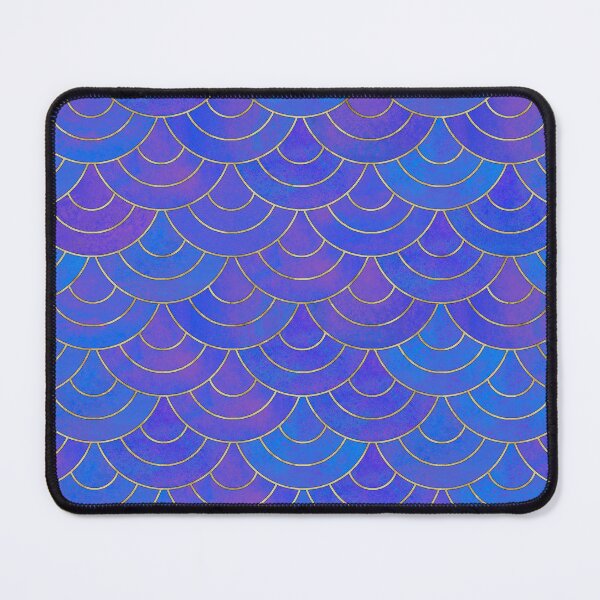 Item preview, Mermaid Fish Scales, blue, designed and sold by LuFilu.