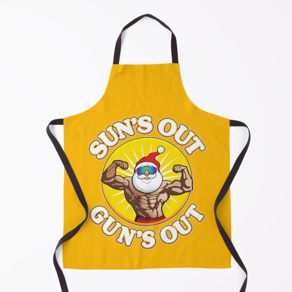 Item preview, Christmas In July Sun's Out Gun's Out Santa Bodybuilder designed and sold by jmbeezee.