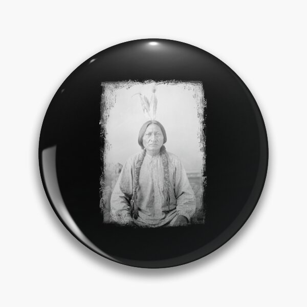 Item preview, Sitting Bull Hunkpapa Lakota leader Standing Rock United States USA Aboriginal Picture black and white HD High Quality Online Store- Limited Edition | Perfect Gift designed and sold by stacyjanes.