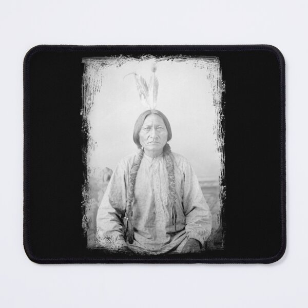 Item preview, Sitting Bull Hunkpapa Lakota leader Standing Rock United States USA Aboriginal Picture black and white HD High Quality Online Store- Limited Edition | Perfect Gift designed and sold by stacyjanes.