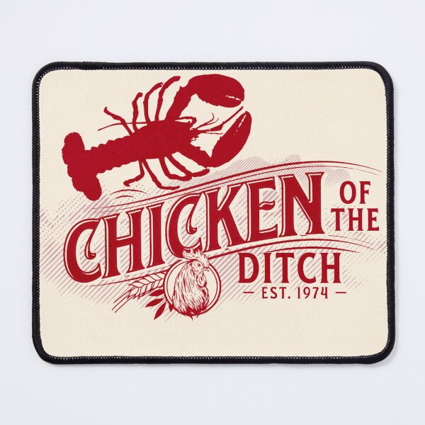 Item preview, Chicken Of The Ditch Retro Vintage Crawfish Cajun Food designed and sold by Schka.
