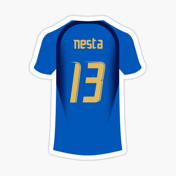 Alessandro Nesta Italy World Cup 2006 Jersey Art Board Print for