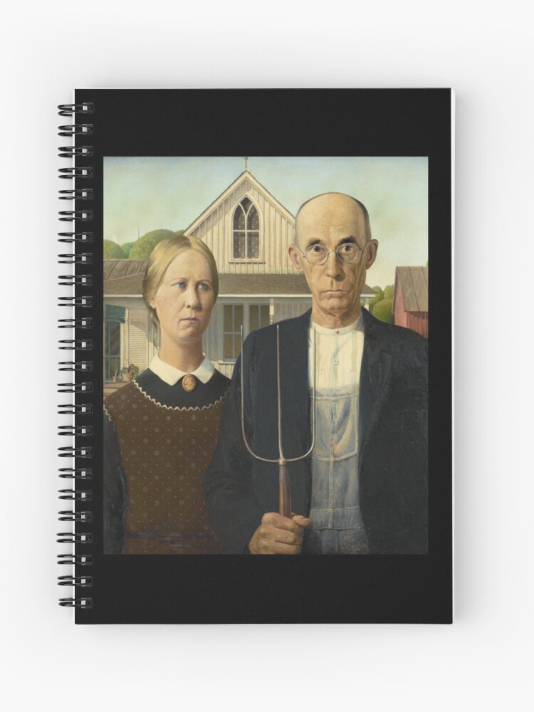 Grant DeVolson Wood American Gothic 1930 Classic Elderly Farmer